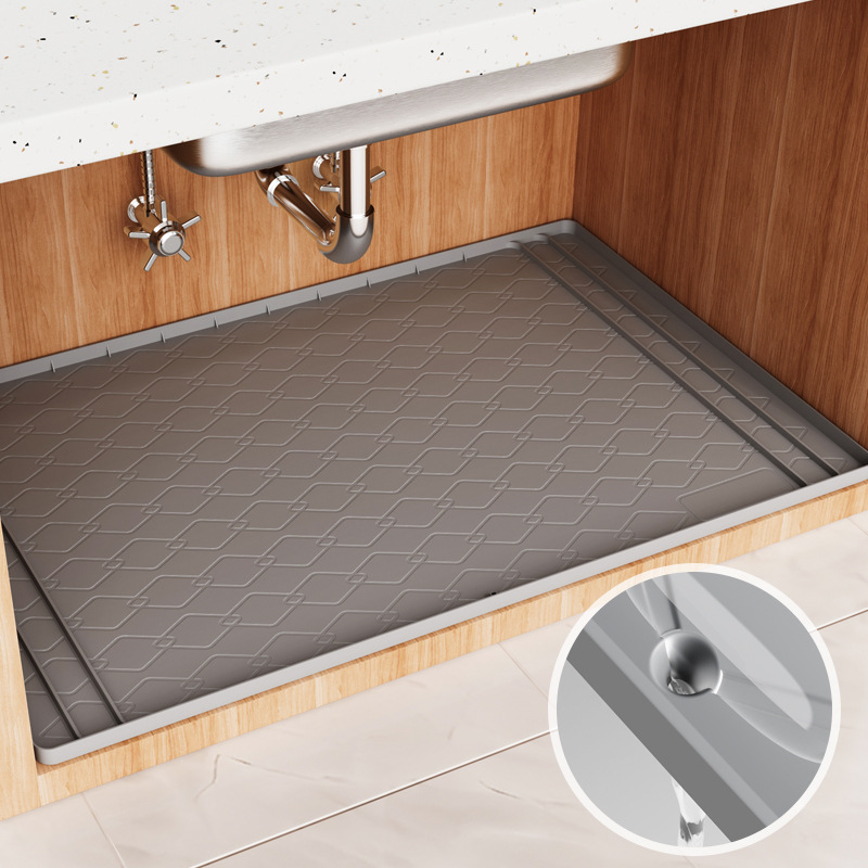 Kitchen Gadgets Essential - 실리콘 싱크대 매트 주방 필수품, 선반