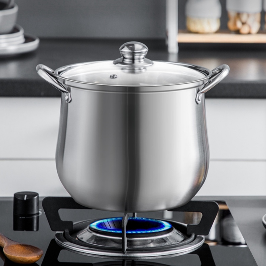 Kitchen Gadgets Essential - 1개 대형 스테인레스 스틸 스톡 포트
