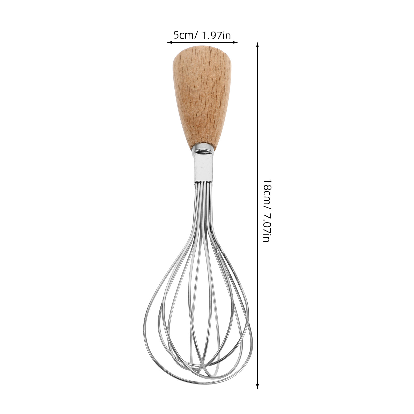 미니 스테인리스 스틸 나무 손잡이 긴형 핸드 거품기,  - Kitchen Gadgets And Equipment 리뷰 및 가격