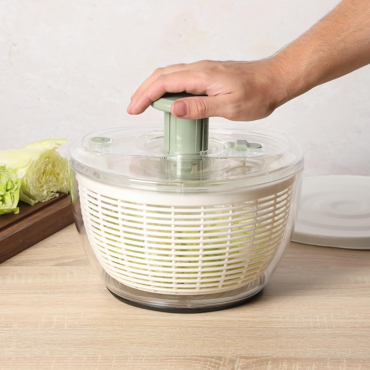 6.3쿼트 주니퍼 그린 샐러드 스피너, 스트레이너가 있 - Kitchen Gadgets Essential 리뷰 및 가격