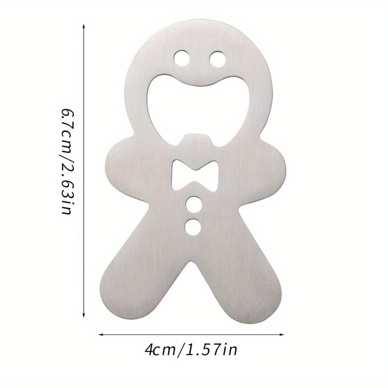 진저브레드맨 병따개 스테인리스 스틸 맥주 병따개 크리스 - Kitchen Gadgets Men 리뷰 및 가격