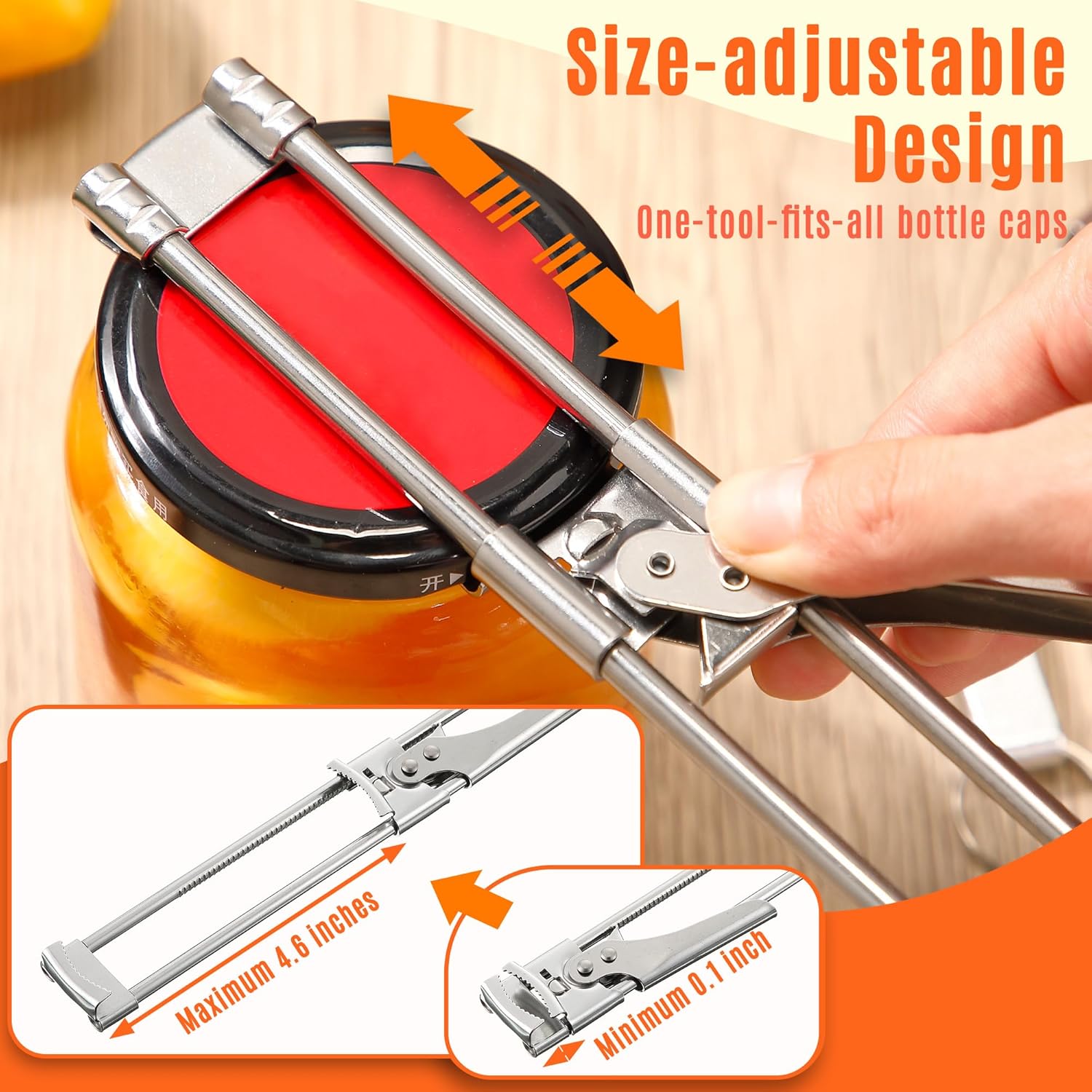 조절 가능한 스테인리스 스틸 병따개, 노인, 관절염 환 - Kitchen Gadgets Men 리뷰 및 가격