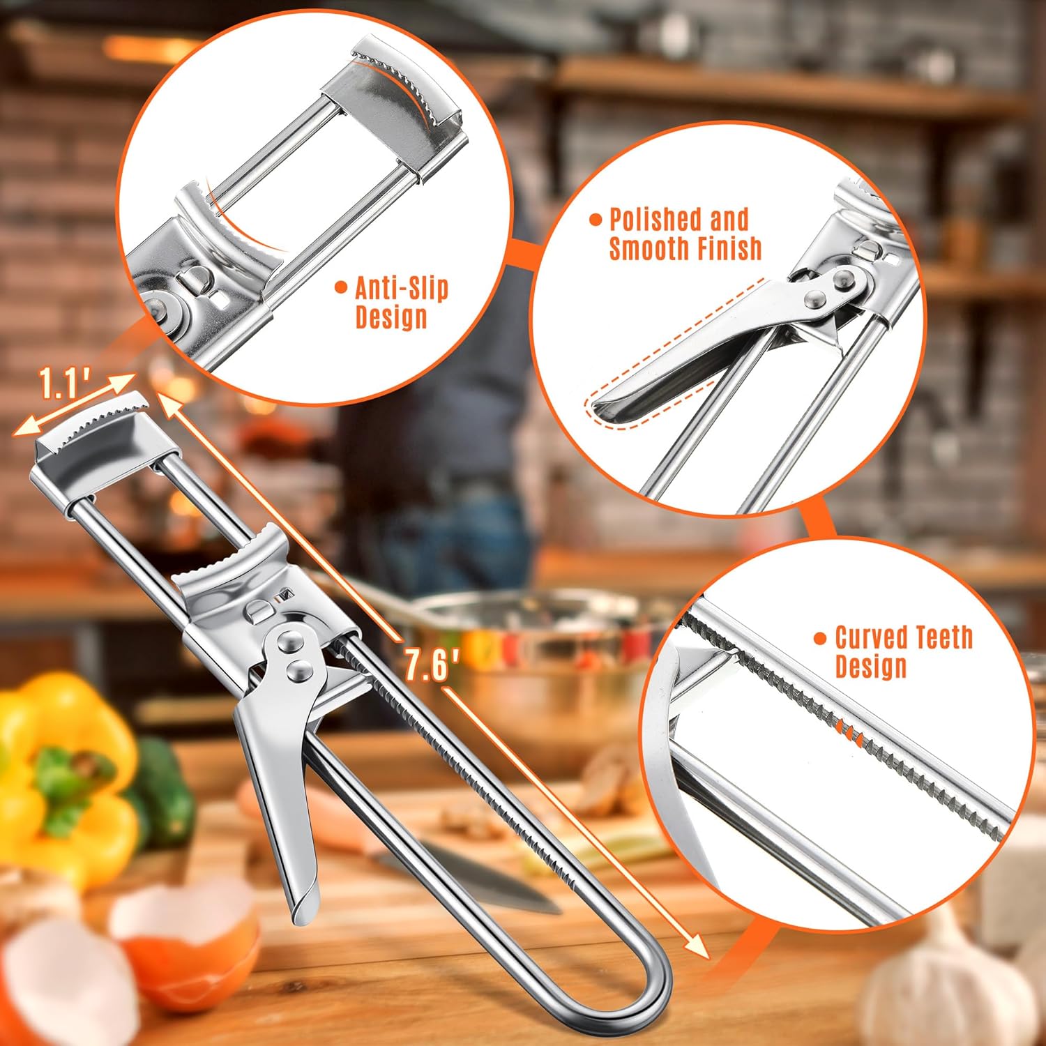 조절 가능한 스테인리스 스틸 병따개, 노인, 관절염 환 - Kitchen Gadgets Men 리뷰 및 가격