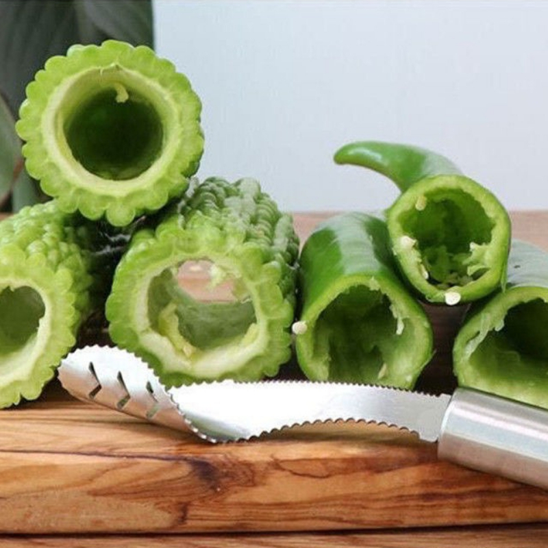 다용도 스테인리스 스틸 페퍼 코어러 도구, 간편한 피망 - Kitchen Gadgets Essential 리뷰 및 가격