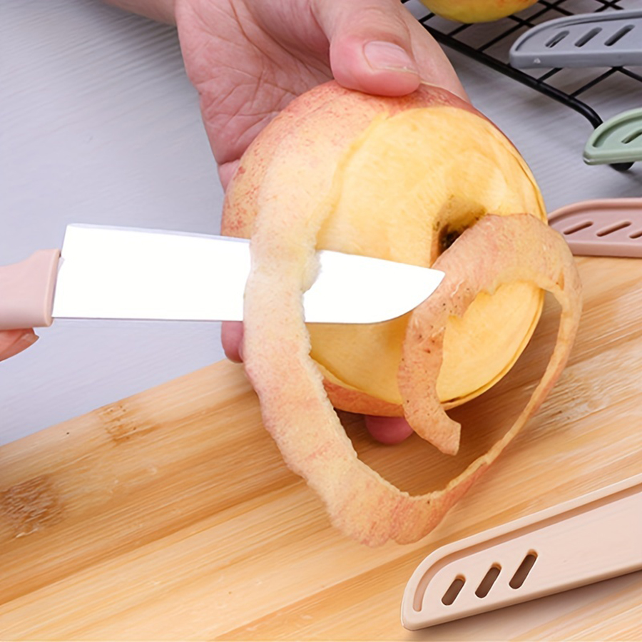 1PC 캔디 컬러 휴대용 과일 칼 PP 스테인레스 스틸 - Kitchen Gadgets And Equipment 리뷰 및 가격